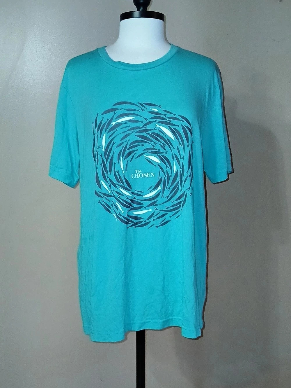 The Chosen Against the Current T-Shirt Teal Graphic Tee